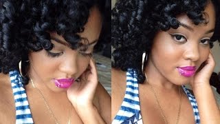 DEFINED Flat Twist amp Curl on Natural Hair  Samirah Gilli [upl. by Alliehs]