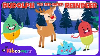 Rudolph the Red Nosed Reindeer  The Kiboomers Preschool Christmas Song for Kids [upl. by Oiralih]