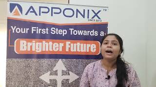 Training Review  Apponix Technologies [upl. by Tteragram]