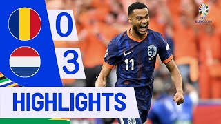 Netherlands vs Romania  All Goals amp Extended Highlight 2024 [upl. by Olzsal]