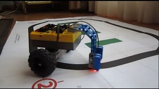 Lego robot rcx 20 line follower Seguidor de linea con Lego Mindstorms RCX 20 [upl. by Saiff]