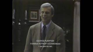 George Plimpton 1981 Mattel Intellivision Commercial [upl. by Eiggep539]