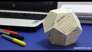 Calendario 3D para escritorio con plantillas [upl. by Anirroc]