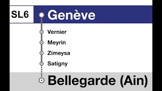 annonces CFF » SL6 Léman Express Genève — Bellegarde Ain 2023  SLBahnen [upl. by Agee]