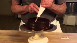 Decorating a Chocolate Ganache Cake [upl. by Jammie]