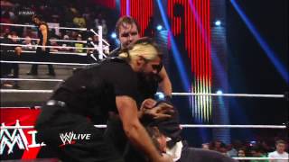 CM Punks lie detector test on quotMiz TVquot ends in chaos Raw Dec 3 2012 [upl. by Reinke]