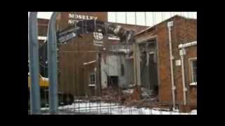 Moseley School Demolition College Road East Wing Buildings0001wmv [upl. by Anua]