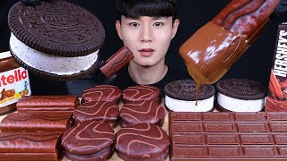 오레오 초콜릿 디저트 먹방ASMR MUKBANG OREO amp CHOCOLATE amp DESSERT オレオ チョコレート デザート eating sounds [upl. by Dag]