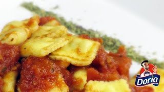 Raviolis de carne con Tomate al estilo Doria [upl. by Dorene]