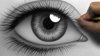 How to Draw a Realistic Eye Time Lapse [upl. by Leonhard925]