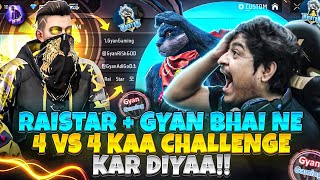 Raistar  Gyan Bhai ne 4v4 kaa Challenge de diyaa😱😍 [upl. by Yarazed]