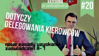 Delegowanie kierowców  A1 NOWE ZASADY [upl. by Ahcatan]