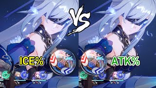 Jingliu Build Ice Damage Boost vs ATTACK Damage Comparison  Honkai Star Rail Jingliu Build Planar [upl. by Eynobe]