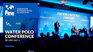 RELIVE  Day 1  FINA World Water Polo Conference  Budapest Hungary [upl. by Descombes]