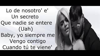 Secreto  Karol G Anuel AA Letra Official [upl. by Massingill]