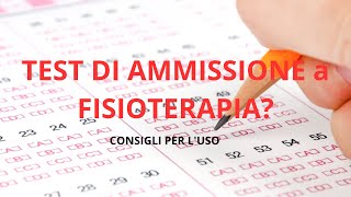 Consigli pratici per il affrontare il test dingresso a fisioterapia [upl. by Kendry272]