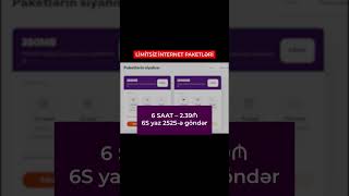 AZERCELL LIMITSIZ INTERNET PAKETLERI azercell shorts [upl. by Iene697]