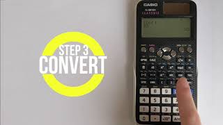 Casio FX991EX Classwiz How to convert numbers between Decimal Binary Hexadecimal and Octal [upl. by Wandie]