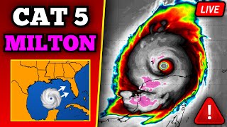 🔴 BREAKING Major Hurricane Milton Update  Catastrophic Impacts In Florida  24 Hours Till Landfall [upl. by Ylrrad]