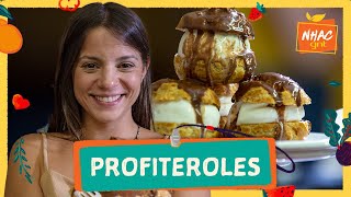 PROFITEROLES aprenda a fazer sobremesa popular na França  Funcionária do Mês [upl. by Nnanerak]