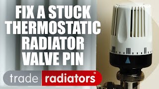 How to repair a thermostatic radiator valve with a stuck pin [upl. by Cassondra]