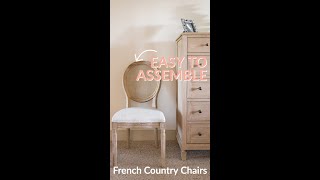 Furniture Assembly TimeLapse French Country Chairs [upl. by Wawro272]