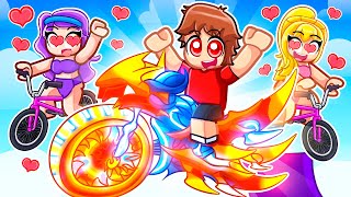 Rizzing Girls With A 1000000 Bike In Roblox Bike Obby [upl. by Ahcatan]