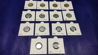 25ps copper Nickel amp steel very scarce coins sales errorcoins coins sales 7871025117 [upl. by Anaihsat]