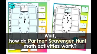 How Partner Scavenger Hunt math activities work [upl. by Naxor]