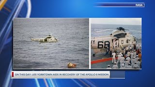 ON THIS DAY USS Yorktown aids in recovery of Apollo 8 mission [upl. by Tilda]