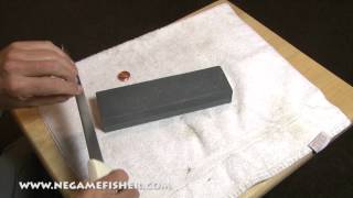 How to Surgically Sharpen a Fillet Knife the right easy way [upl. by Xxam]