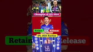 Will RCB Retain Their Captain Retain ipl 2025 Auction [upl. by Gomar]