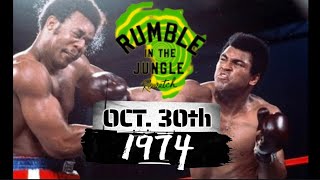 This day in Sports History Muhammad Ali vs George Foreman Rumble in the Jungle [upl. by Hameean]