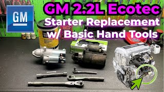 GM 22L Ecotec Starter Replacement 2004 Chevy Malibu quotClassicquot [upl. by Einra]