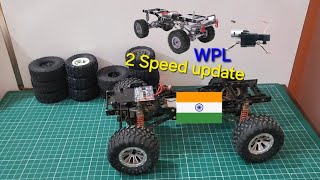 WPL 2 speed gearbox and motor upgrade project offroad crawlers [upl. by Lebezej]