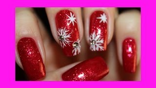 Новогодний маникюр СНЕЖИНКИ  New Year Nails [upl. by Hnad828]