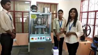 Tablet production using Rotary Tablet Punching Machine  School Of Pharmacy  JNU [upl. by Ardnuas]