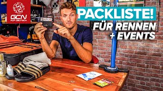 Die ultimative Packliste für Radrennen und Events [upl. by Kloman740]