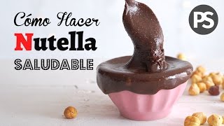 CÓMO HACER NUTELLA CASERA Y SALUDABLE  FÁCIL Y RÁPIDA [upl. by Sakram398]