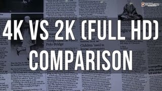 4K vs 2K Full HD resolution comparison side by side [upl. by Rollecnahc999]