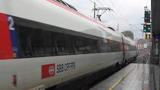 🌧️Lauterach Unterfeld EC ZürichMünchen SBB Astoro amp S3 St Margrethen🔁Bregenz mit RH4024 [upl. by Clovah]