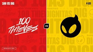 100 v DIG  Week 5 Day 1  LCS Spring Split  100 Thieves v Dignitas 2024 [upl. by Nalyk216]