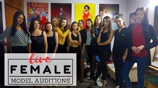 Live Female Model Auditions  Modelling assignments [upl. by Nuahsyt323]