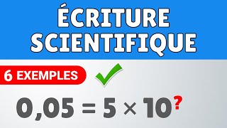 ÉCRITURE SCIENTIFIQUE ✅ Exemples faciles  Mathématiques [upl. by Giliana]