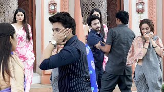 Rakesh tried to bribe got slapped Mala enjoyed it  Tulsi Humari Badi Sayani On Location [upl. by Ayocal]