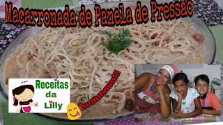 Receitasdalilly macarronada 🍝Macarronada de Panela de PressãoEm 5 munutinhos⏰ [upl. by Ellery654]