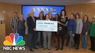 Iowa Woman Claims Powerball Jackpot Says Family ‘Used To Dream Of Winning The Lottery’  NBC News [upl. by Malinda]