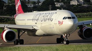 BRIDGETOWN AIRPORT ARRIVALS AND DEPARTURES  A330 777 737 E145  291023 4K [upl. by Margherita]