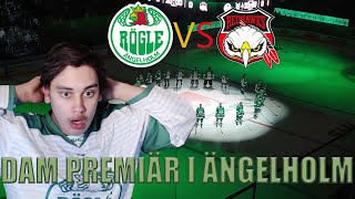 Rögle spelar sin första Dam hockeymatch någonsin och slår publikrekord Rögle BK VS Malmö Redhawks [upl. by Aicekat]