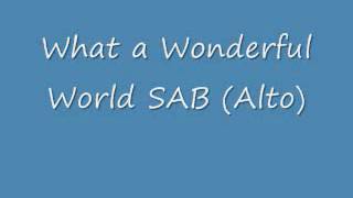 What a Wonderful World Alto [upl. by Onin352]